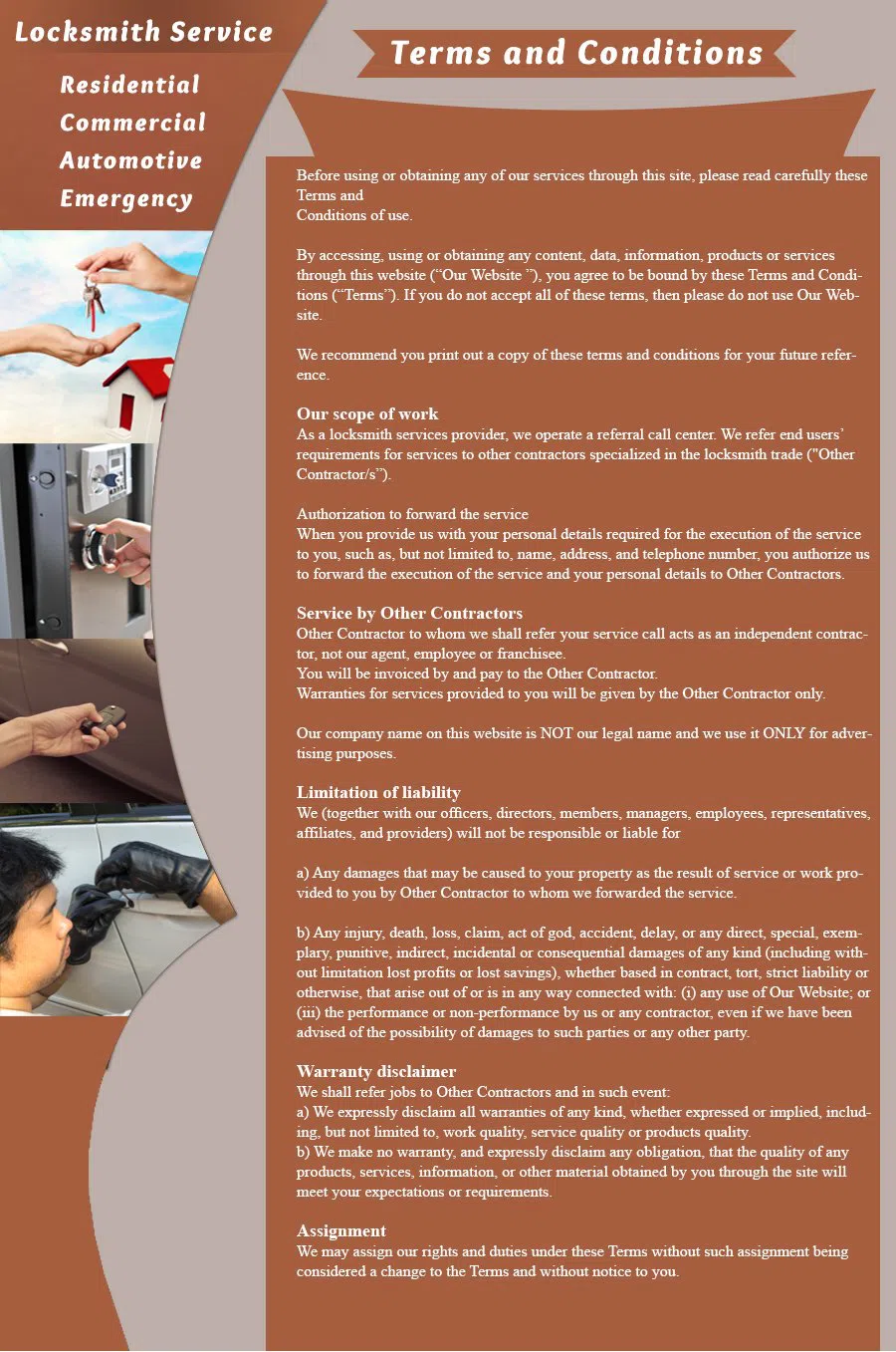 Berlin Locksmith Store Berlin, NJ 856-545-9492 - terms-and-condition